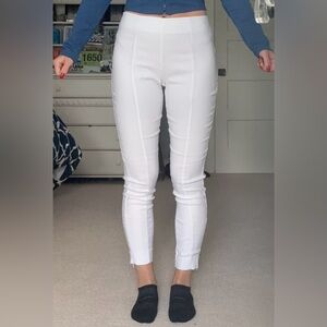 White Skinny Stretchy Work Pants